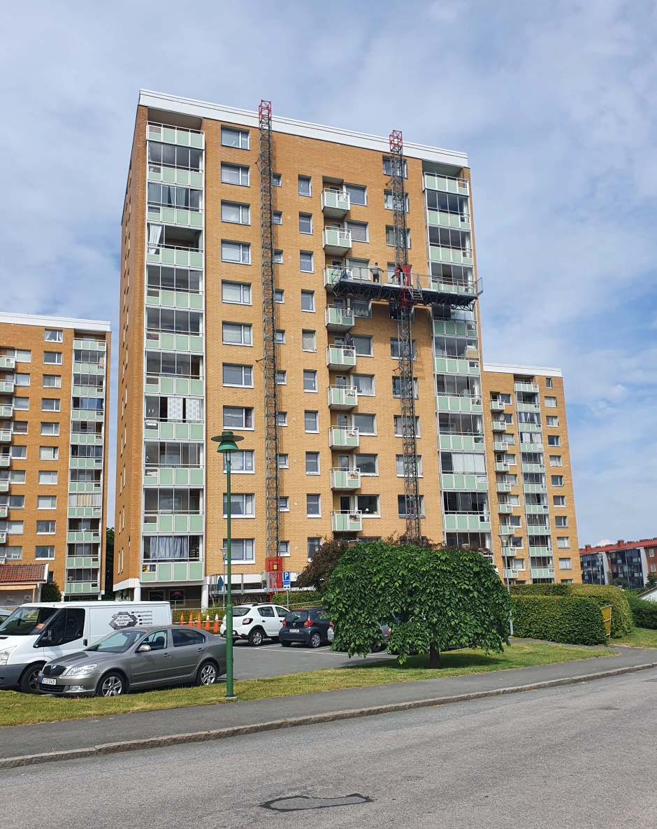 Fasadimpregnering tegel i Jönköping Österängen åt vätterhem